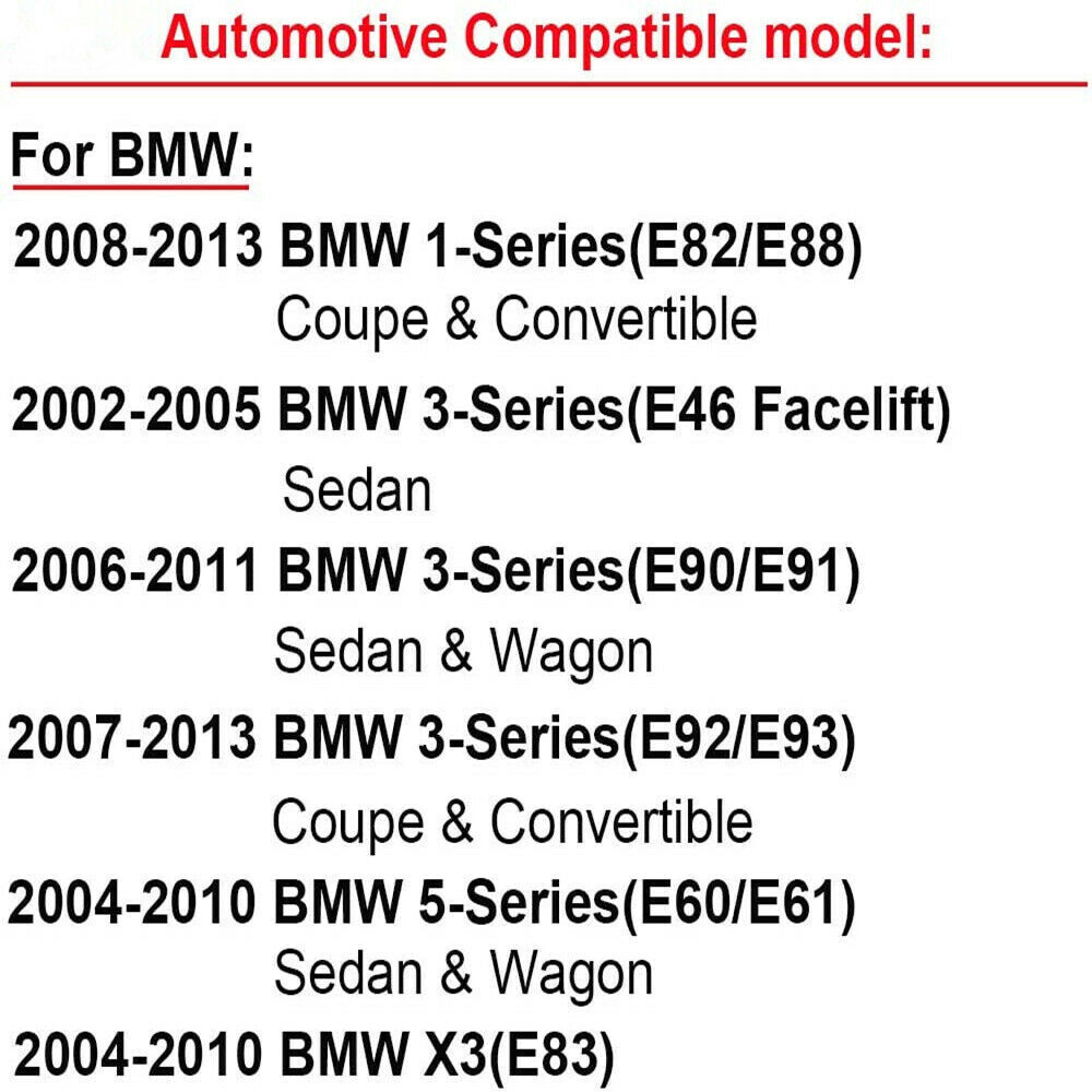 2 Smoke LED Side Marker Turn Signal Light Replacement For BMW E90 E91 E92 E93