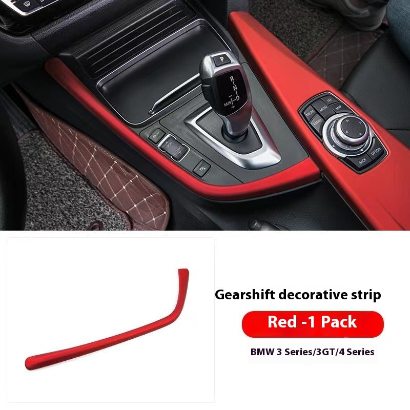 Suitable For BMW 3 Series Car Door Decoration Strip Sports Version 4 Series GT316i320li Central Control Gear Trim Modification