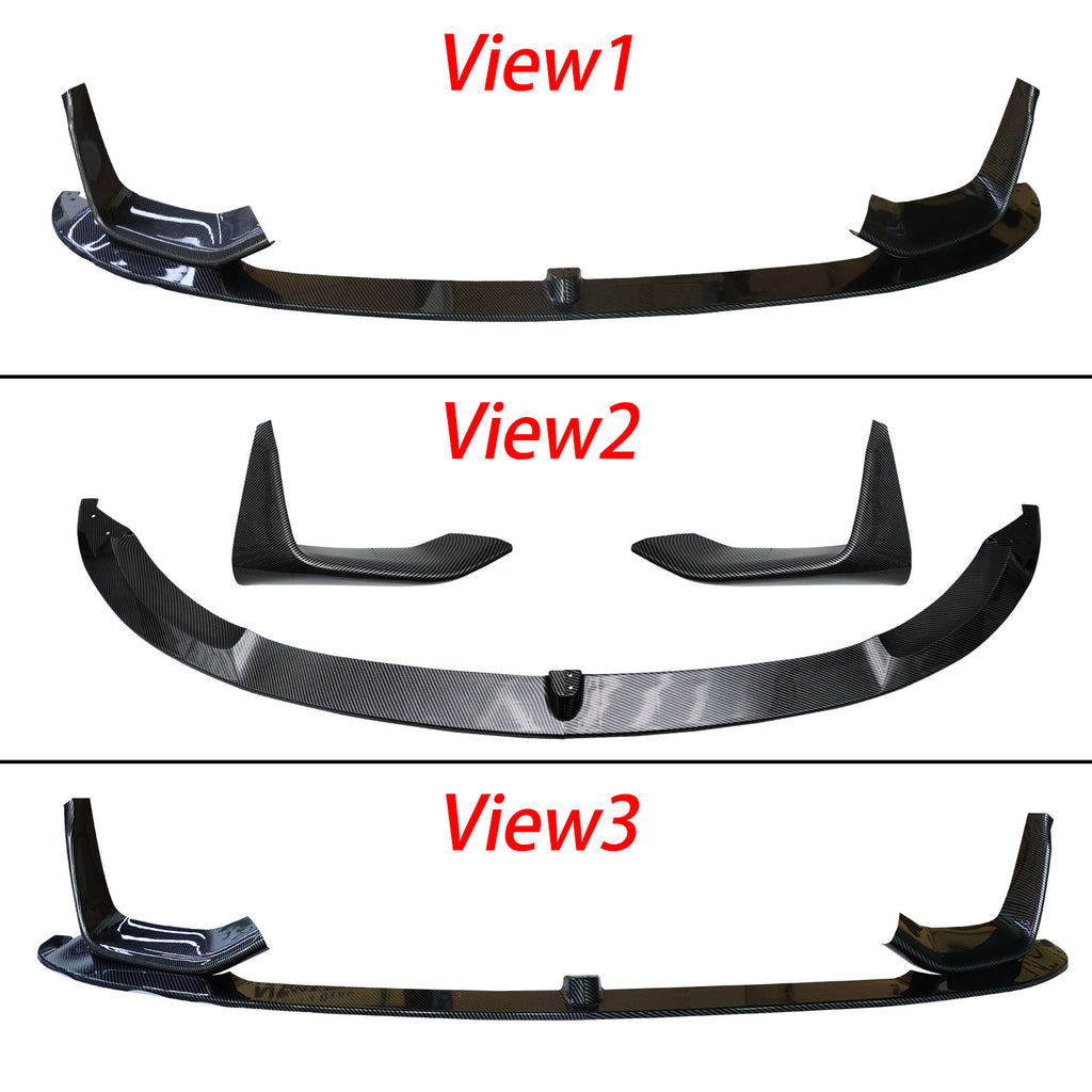 Front Bumper Lip Splitter Carbon Fiber Style For 2015-2020 BMW F80 F82 F83 M3 M4