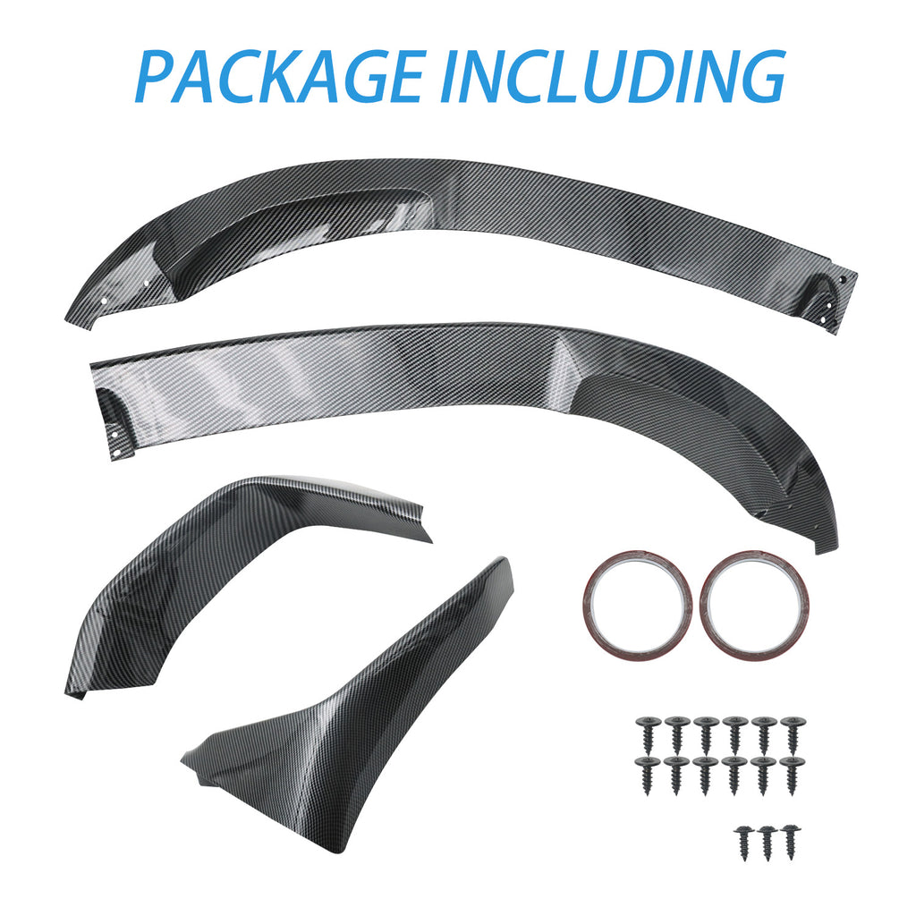 Front Bumper Lip Splitter Carbon Fiber Style For 2015-2020 BMW F80 F82 F83 M3 M4