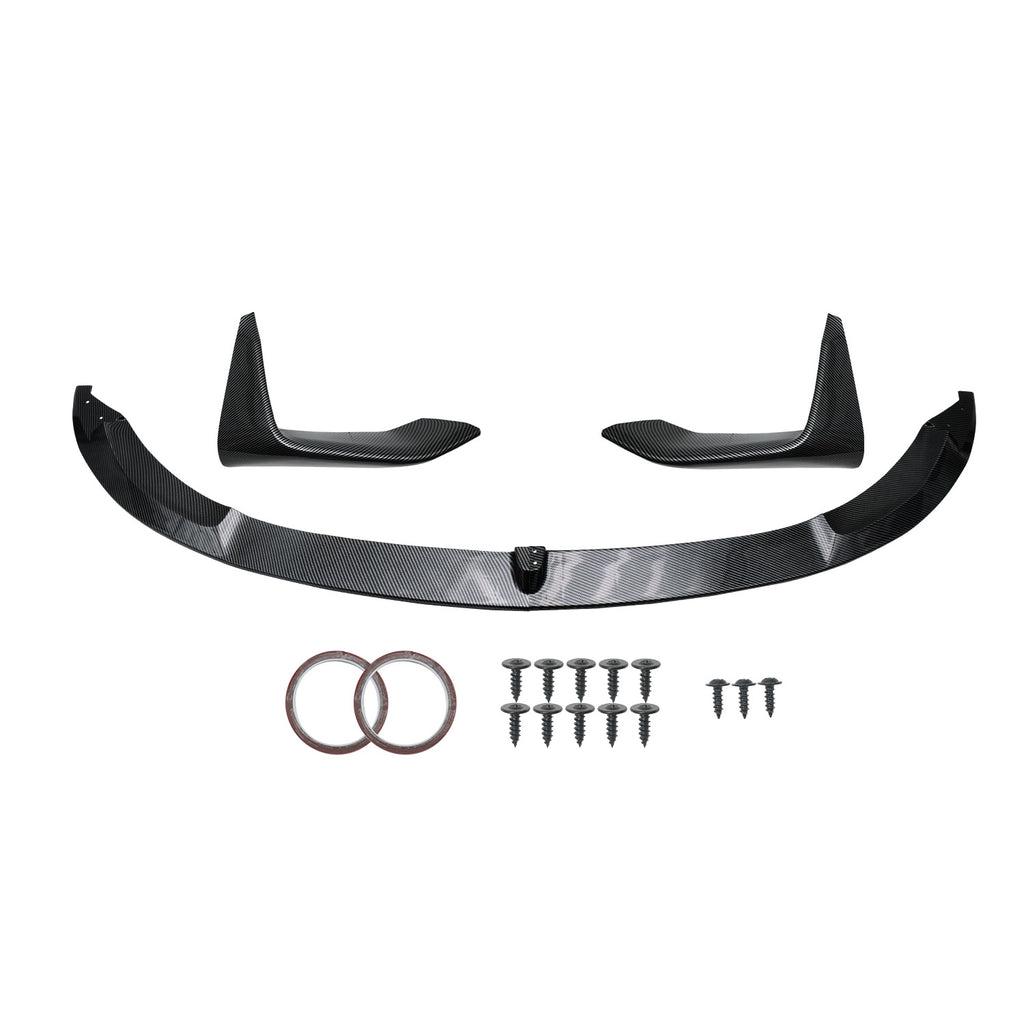 Front Bumper Lip Splitter Carbon Fiber Style For 2015-2020 BMW F80 F82 F83 M3 M4