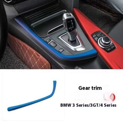 Suitable For BMW 3 Series Car Door Decoration Strip Sports Version 4 Series GT316i320li Central Control Gear Trim Modification