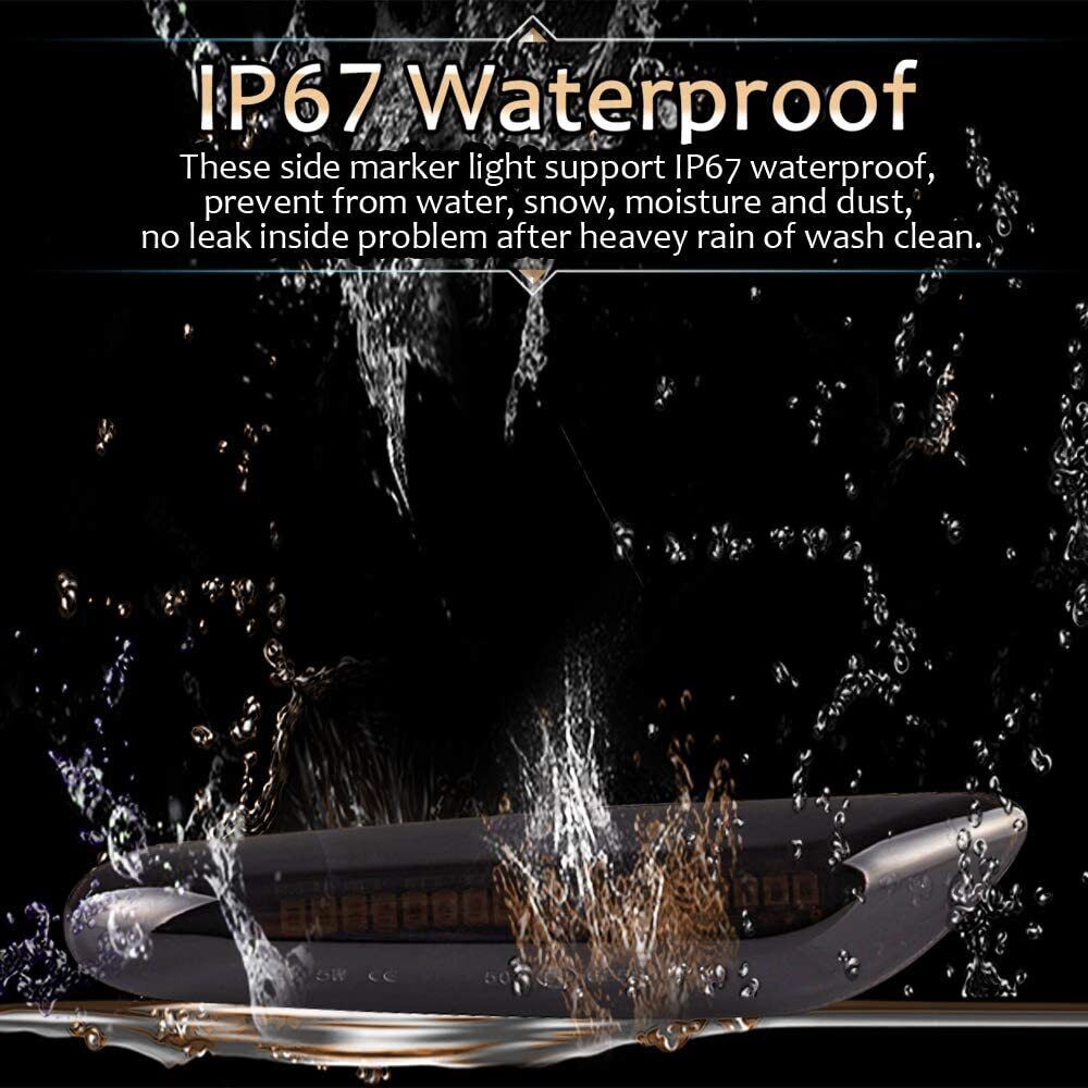 2 Smoke LED Side Marker Turn Signal Light Replacement For BMW E90 E91 E92 E93